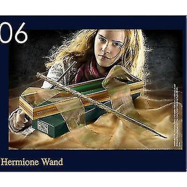 Hermione Grangers tryllestav med Ollivanders tryllestaveske green