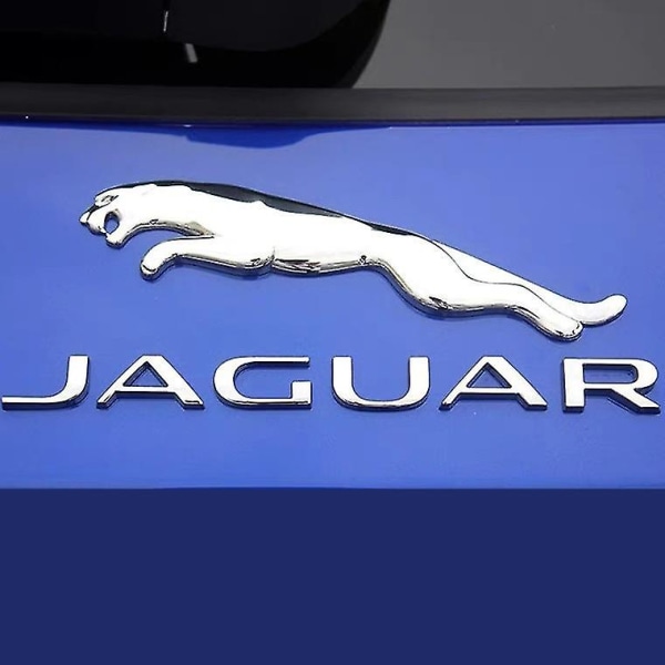 Yousport Fit Jaugar Xe Xf Xj bilkoffert-emblem Leopard Bil-klistremerke bak Jaguar Panther Fender Decal (sølv)