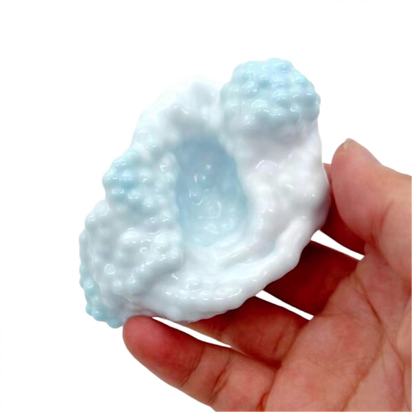 Vakuum Druv Stressboll Handgjord Stretchig Stressboll Squishys Leksak för Vuxna Barn Blue