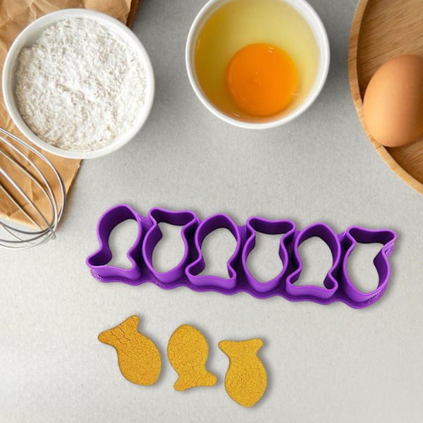 1 Sett Kakeform Fisk Form Kakeform Slitesterk Non-stick Bakeform for Fondant Sjokolade Sukkerleire