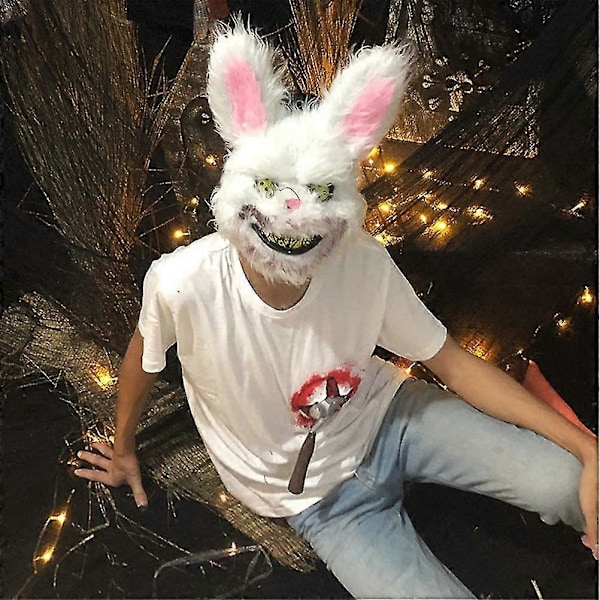 Halloween-kaniini-karhu-kauhumaski cosplay- ja karnevaalijuhlapukuun