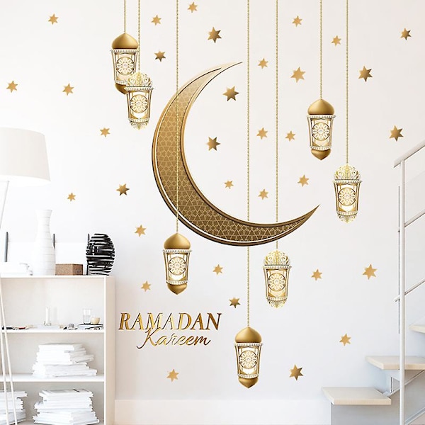 Ramadan Vinduesmærke Eid Mubarak Ramadan Dekoration Islamisk Muslimsk Festpynt