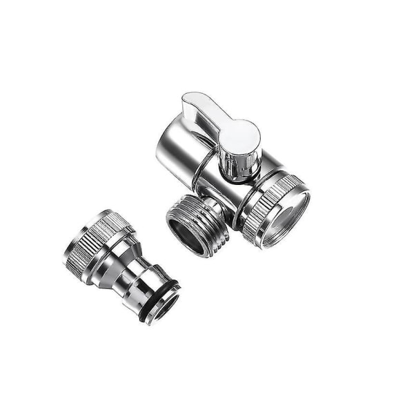 1 set Kopparblandare Splitterkran Avledningskran Slangadapter För Diskmaskin Kök Tvättmaskin As Shown