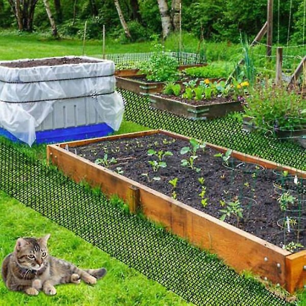 Hage Balkong Anti-katt Anti-hund Matte Katt Plast Prickle Net Gravestopper Hold Cat Dog