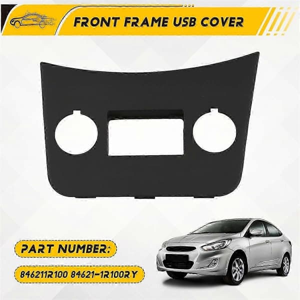 Bilgulvkonsoll Frontramme USB-deksel 846211R100 84621-1R100RY for 2011-2013 Sentralt USB-panel Black