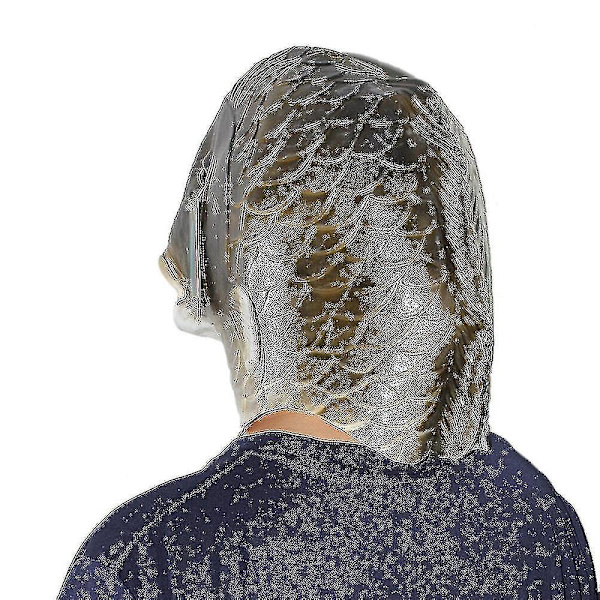 Svart Fiskmask Latex Djurhuvudmask Grå Fiskdräkt Huvudbonad Maskeradfest Vuxen