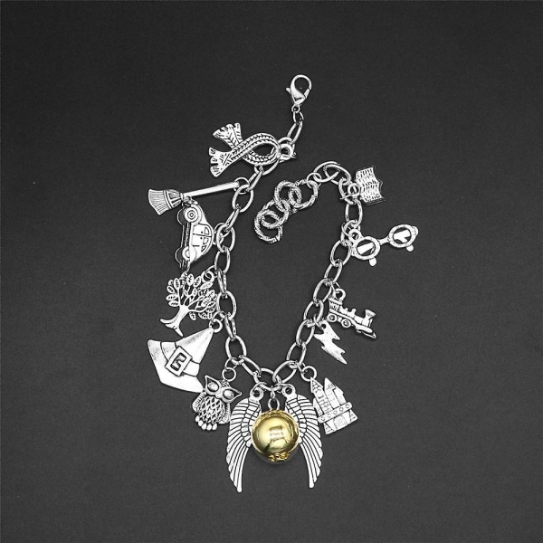 Harry Potter Armbånd Golden Snitch Kombination Charm Armbånd Fødselsdagsgave