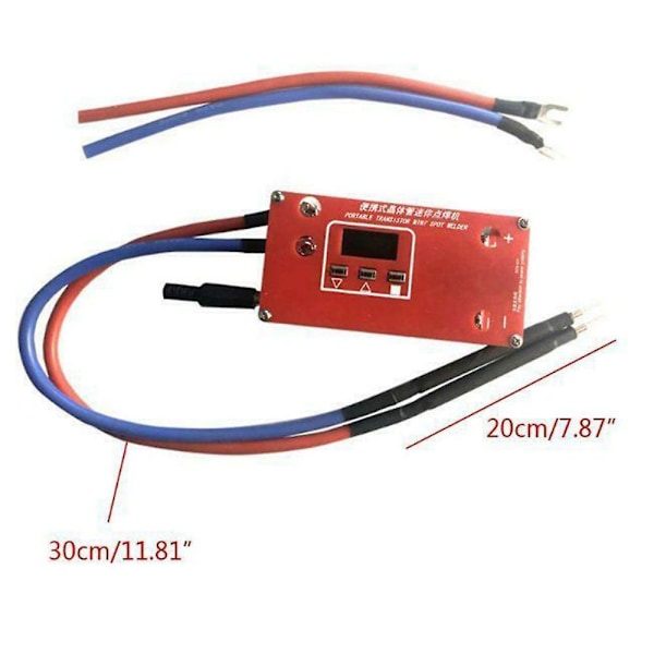 Bärbar Mini 18650 Punktsvets Lithium Batteri 18650 Svets Penna LCD Display