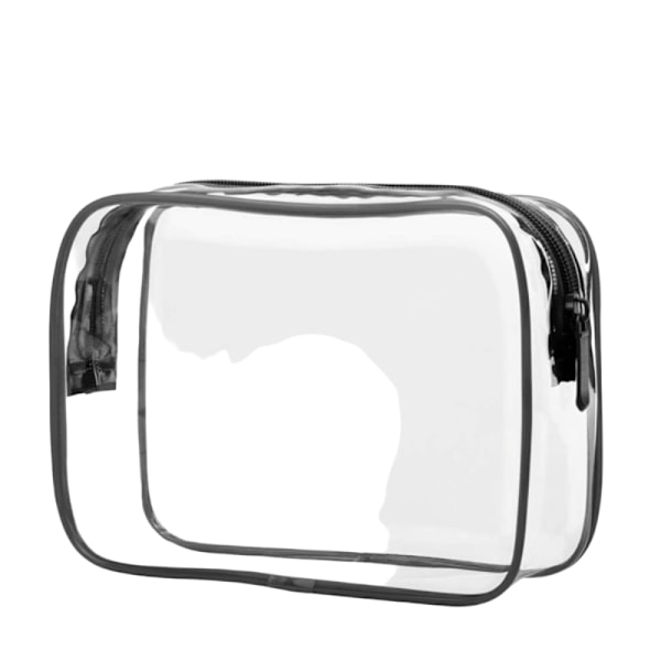 Transparent necessär, 3-pack, kosmetisk resesminkväska, 18*12 cm—PA