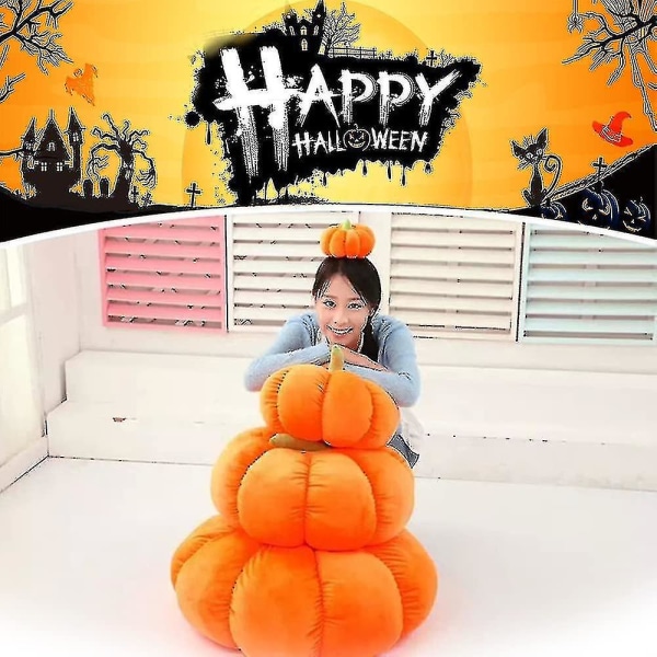 Pumpakudde Halloween - Pumpakuddar Dekorativa slängkuddar,halloweenpumpa plyschkudde 25cm