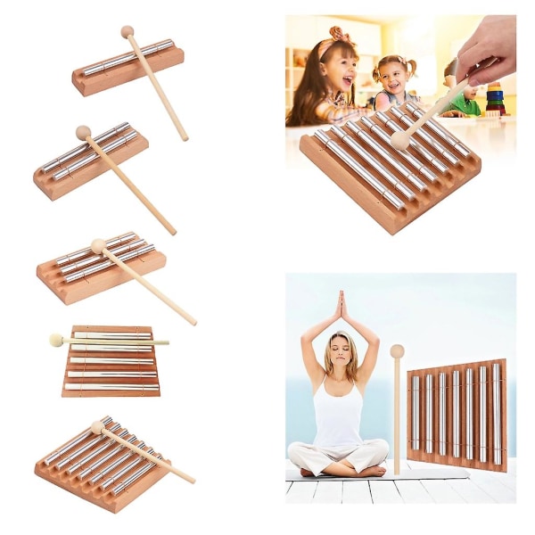 Energy Chime Meditation Chimes Håndklokker Træ Percussion Chime Instrumenter Style E