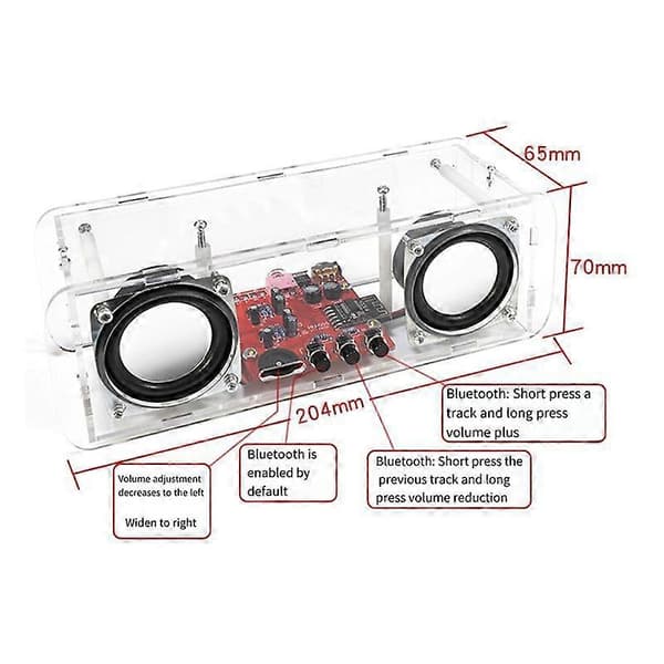DIY Bluetooth-högtalarkit Elektronik DIY Lödprojektövning Lödmontering DIY Elektronisk