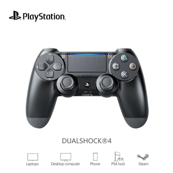 2-pack PS4 Handkontroll DoubleShock Trådbunden för PlayStation 4 Svart