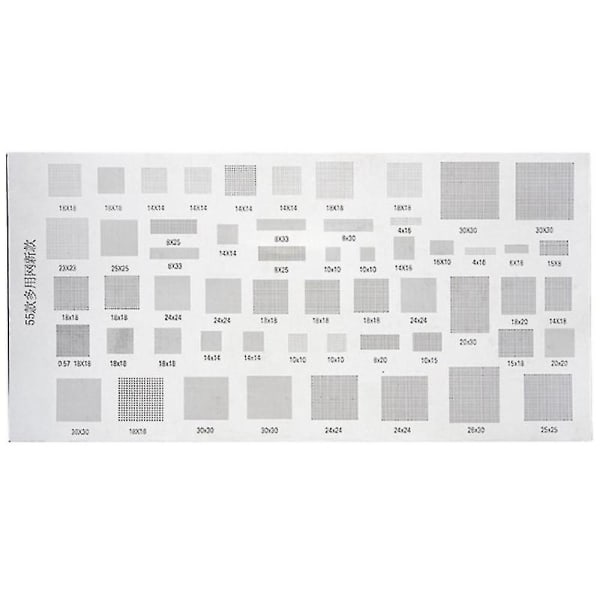 4kpl Universaali Bga Stensiili Mtk Msm Ipad Cpu Ram Pm Virta Ic Reball Nasta Suora Lämmitysmalli