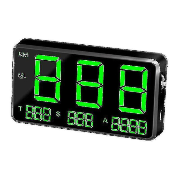 Bil GPS Speedometer Head Up Display Fartsovertredelse Mph/km/t Varselalarm, Påminnelse om fartsovertredelse i bil