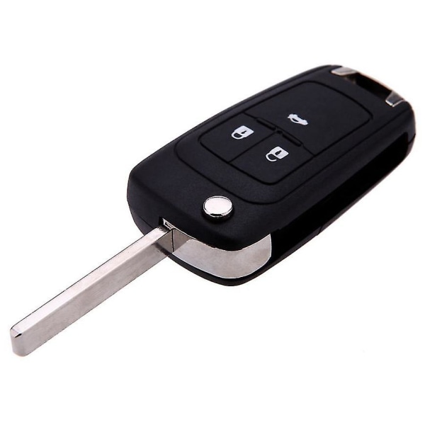 Ersättningsknappar med 3 knappar Keyless Entry Remote Flip Folding Key Fob Case Cover för Chevrolet