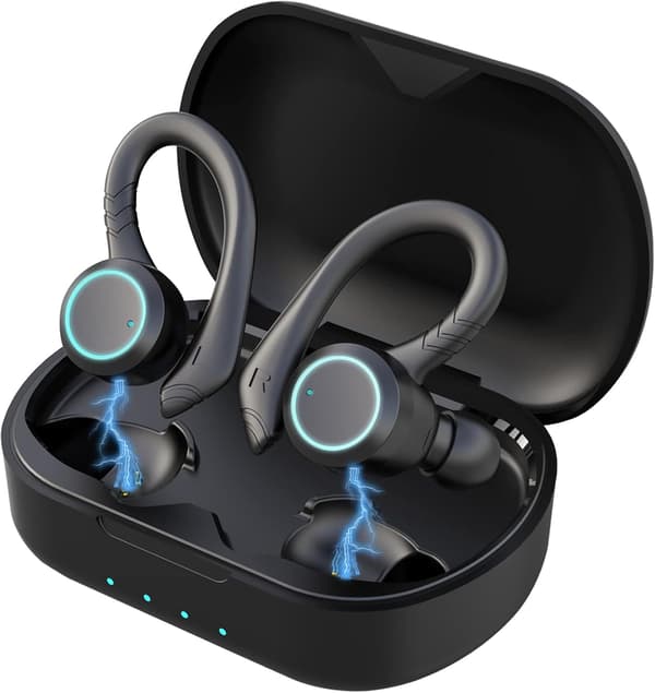 Bluetooth-hodetelefoner True Wireless Earbuds med ladeetui