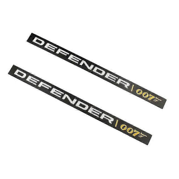 3D Aluminium Legering DEFENDER 007 Bagagerumslogo Emblem Badge Bilsticker til Land Rover 2022 Defender 110 Dekaler