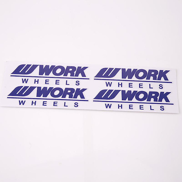 WORK modifierade nav klistermärken WORK WHEELS hjulnav bil klistermärken stereo transparent (svart)