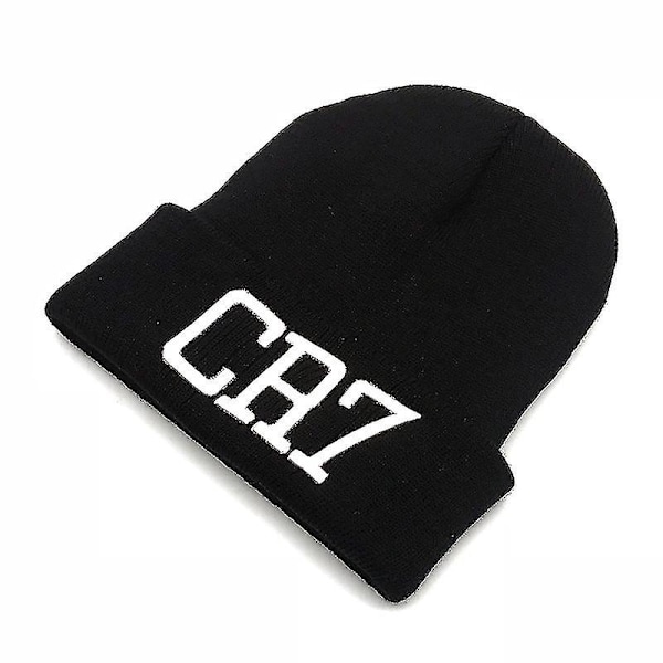 Cr7 Beanies Stickad Hue Vinterhue Skullies Bonnet Cristiano Ronaldo Vinterhue Til Mænd Kvinder Hue Udendørs Sport Varmt Hue 2018 black 2