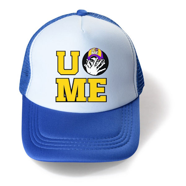 Klassisk Wwe John Cena U Cant See Me Baseball Cap Dame Menn Pustende Trucker Hat Performance Blue