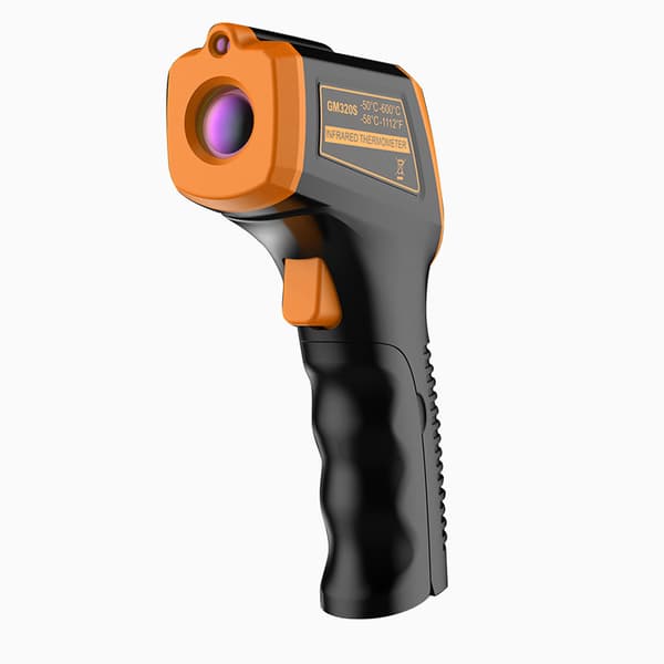 LCD-laserpyrometer IR-infrarød termometer opp til 600 °C temperaturmåling