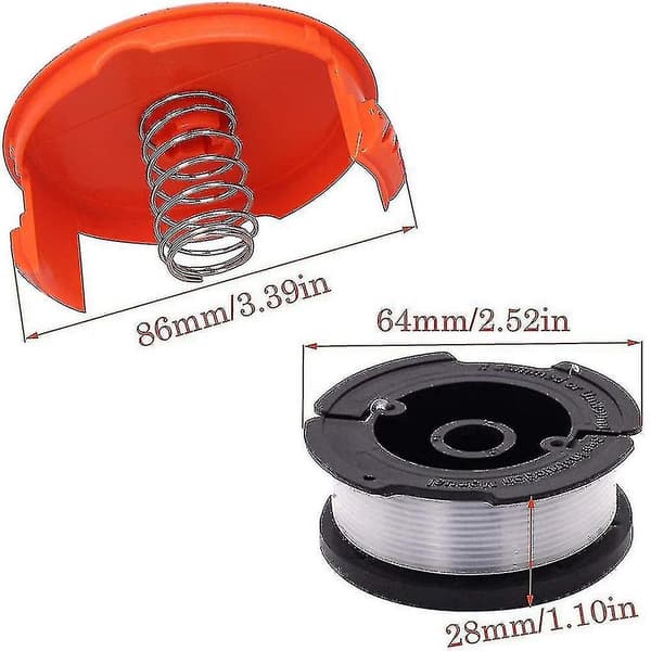 Black+decker A6481 Spole + 6-pack Tråd Kompatibel med Reflex Trimmer