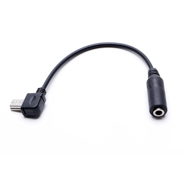3,5 mm Mini USB Mikrofon Mic Adapterkabel För Gopro Hero 3 3+ 4 Kamera Black