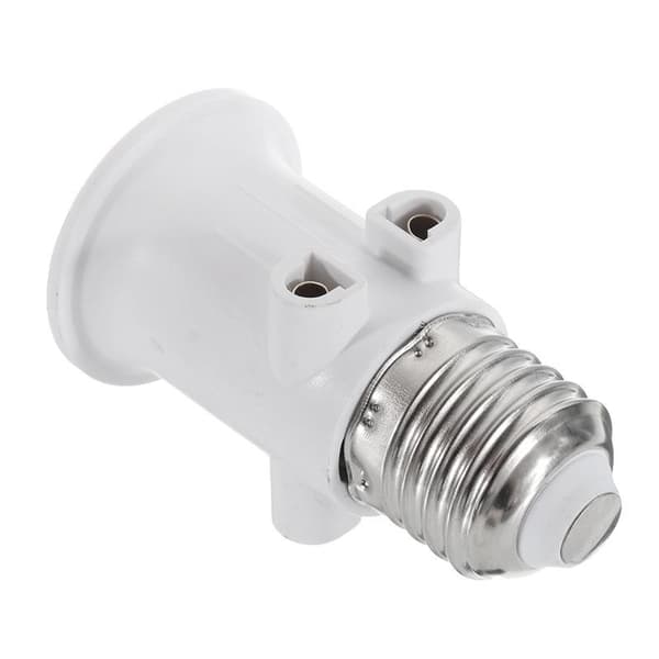 2 AC100-240V 4A E27 lampeholderadapteruttak, lampeadapter