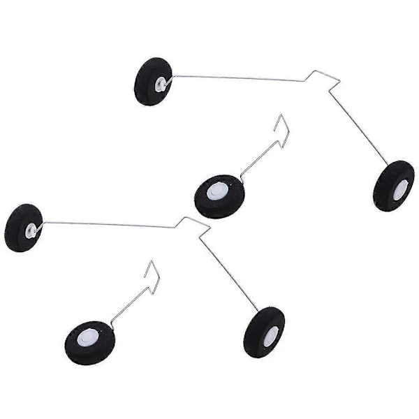 4x RC Lentokoneen Laskuteline Kiinnike Pyörillä WLtoys F949 Lisävaruste