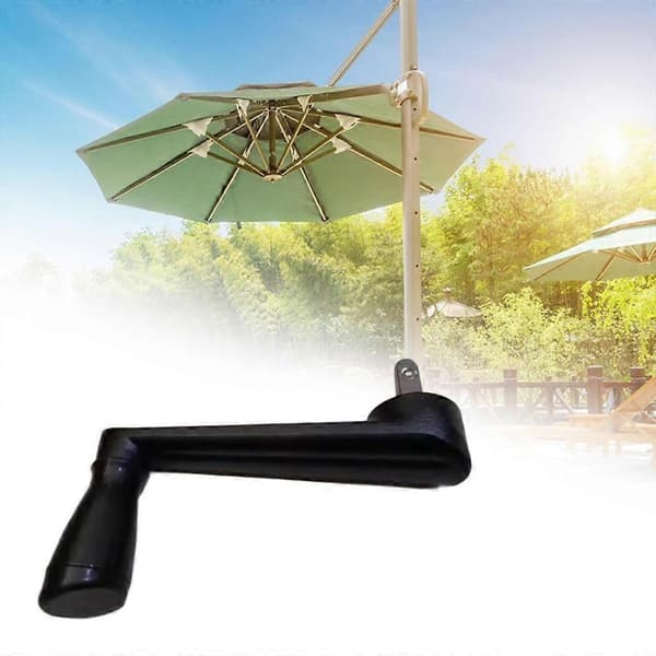 Udskiftningshåndsving til parasol, vippe-håndsving samling til parasol, tilbehør til parasol til gårdhave, græsplæne og balkon Black