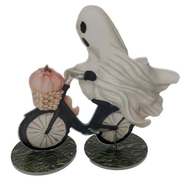 Halloween Dekoration Spøgelse og Pink Græskar Cykel Interessant Hjem Dekorative Ornamenter HalloweenGave