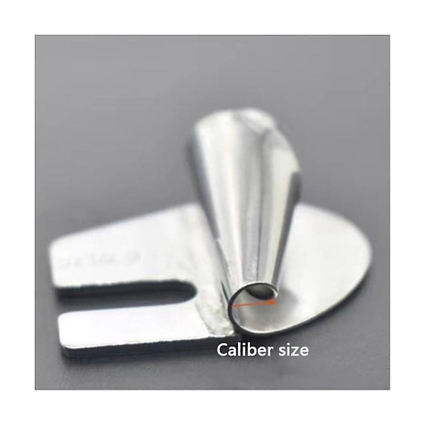 6 stk. syrullede sømrullerfod, 3mm-8mm 6 størrelser bred rullede trykfod symaskine trykfod Silver