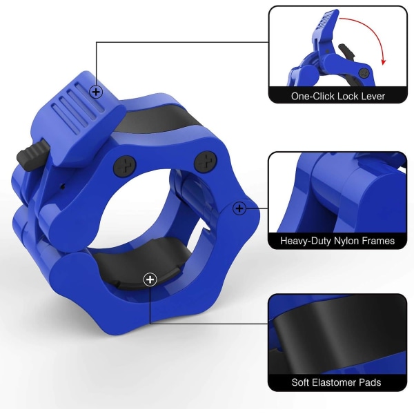 Hantelverschlsse, 1 Paar Professionelle Verschlsse Fr Olympische Hantelstangen, Fitnessgert Aus Kunststoff Und Nylon Mit Schnell Klemmverschlu, Fr Mus