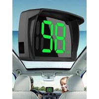 Head-up display med digital GPS-speedometer egnet til biler, el-scootere og elcykler