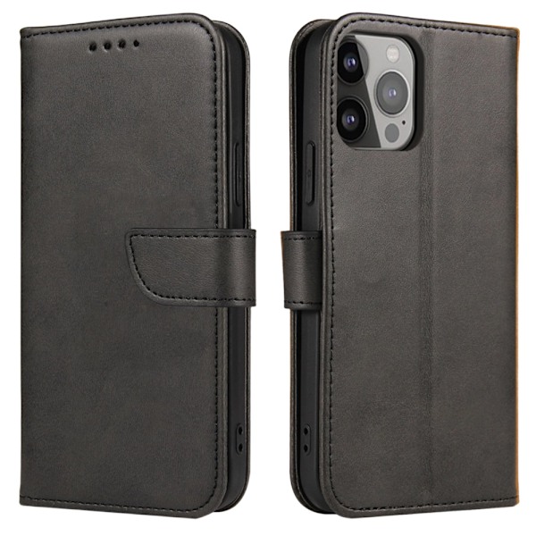 iPhone 15 Pro Plånboksfodral Magnet - Svart
