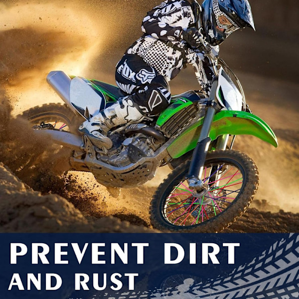 72 st Ekerskydd Ekerskal Skyddsomslag Fälgomslag för Universell Motorcykel Motocross Dirtbikes Cykel