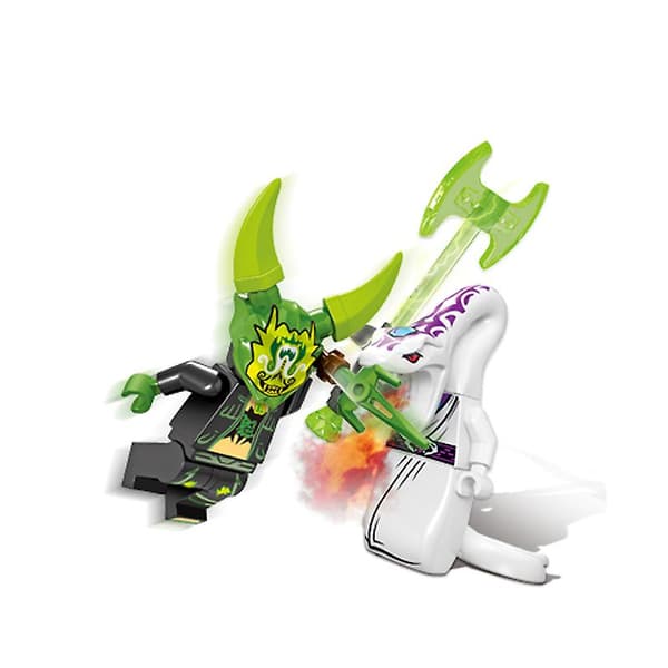 Set med 24 stk. Ninja Minifigurer