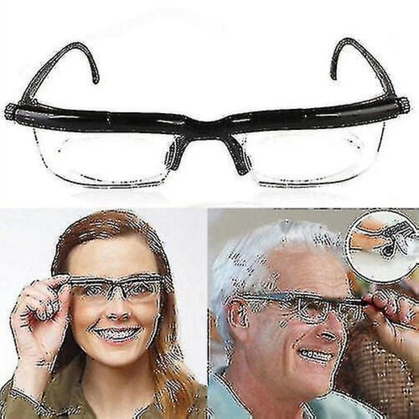 Justerbare briller Skivesyn Variabel fokus Eyewear Avstandsavlesning