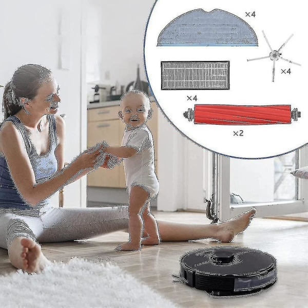 Tarvikkeet Roborock S7 S7 + S7 Plus S7 Max T7s T15s Plus -robotti-imurille
