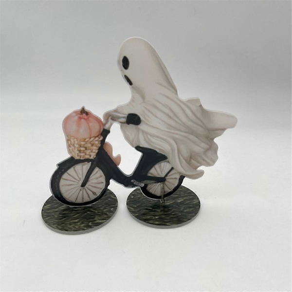 Halloween-dekorasjon Spøkelse og Rosa Gresskar Sykkel Interessant Hjem Dekorative Ornamenter HalloweenGave