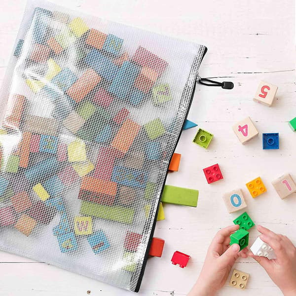 12 stk. A3 Mappe, Informationslynlåspose Plastikpung Mesh Filpose Lynlåspose Lynlåspung