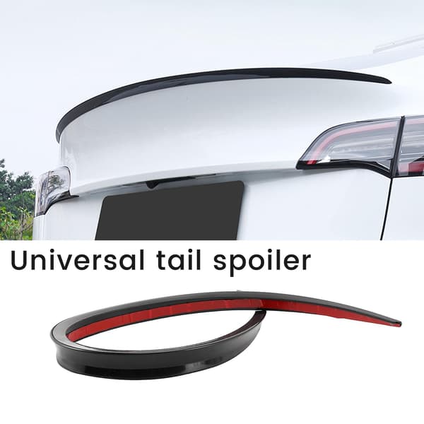 1,2m Universal Takspoiler Gloss Black Bakspoiler Bakluke Spoiler For
