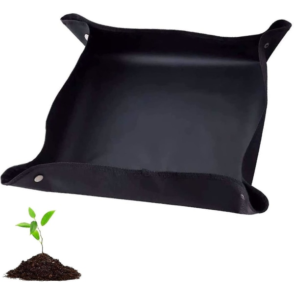 Pottematte, vanntett plantematte Sammenleggbar hagematte Hageblomstplantematte for potting av sukkulentplanter Innendørs hageplantepleie (75x75cm)