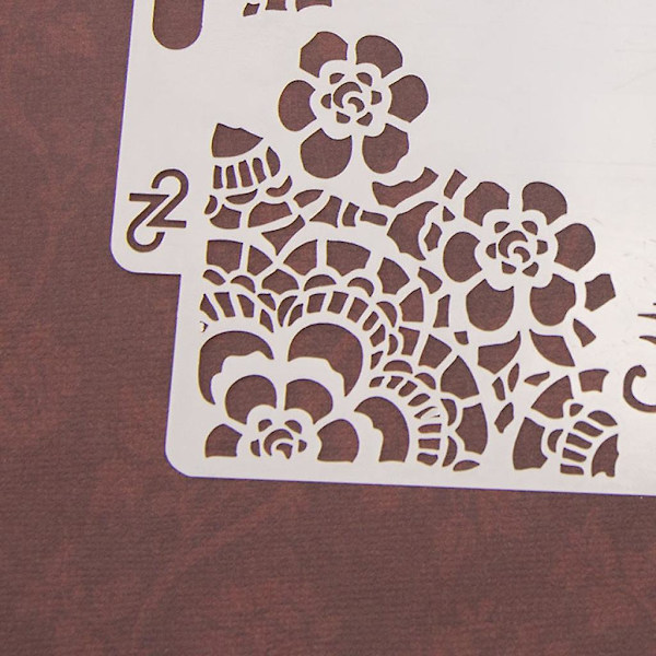 Blomma stenciler mall målning Scrapbooking prägling stämpling album kort diy