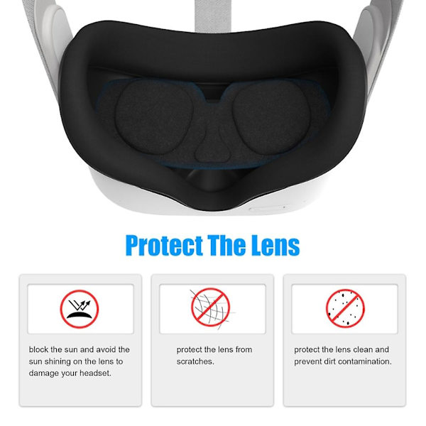 Mjuka linsskydd VR-glasögonkuddar för skyddande lock för Pico 4 VR-headset