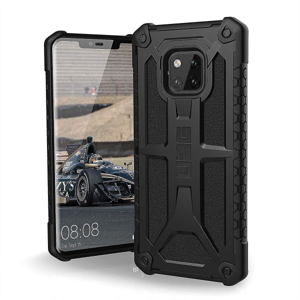 Uag Huawei Mate 20 Pro [6,39-tums skärm] Monarch fjäderlätt Robust [svart] Militärt falltestat phone case