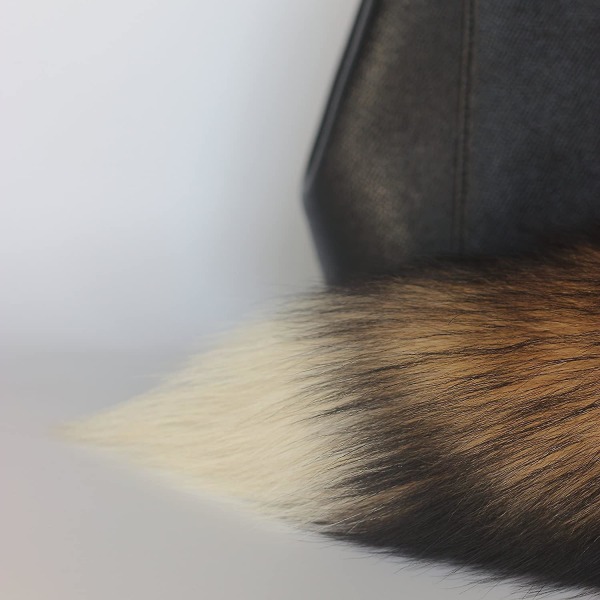 Super Stor og Fluffy Sunny Fox Hale Pels Cosplay Leke Håndveske Tilbehør Nøkkelring