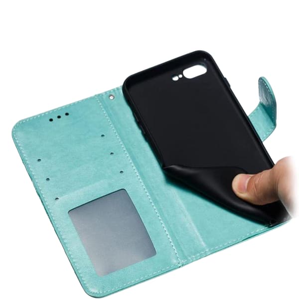 Fodral kompatibelt med iPhone 7/8/SE iPhone 2020, flip plånboks kortfack