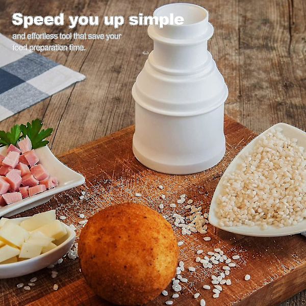 2 st Arancini Formar 160 Gram DIY Rismaskin Modell Hemlagad Fylld Kött Topp Spetsig Och Rund Risbollsform Kök Återanvändbar